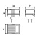 Caixa Patola CF-067 41x51x69mm Caixa Patola CF-067 41x51x69mm